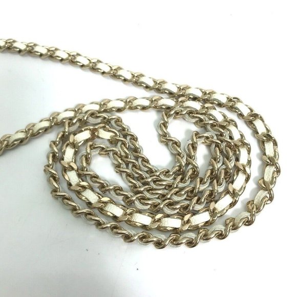 AUTHENTIC CHANEL CC Mark Pochette Matelasse Quilted Round Chain Bag - Picture 12 of 13